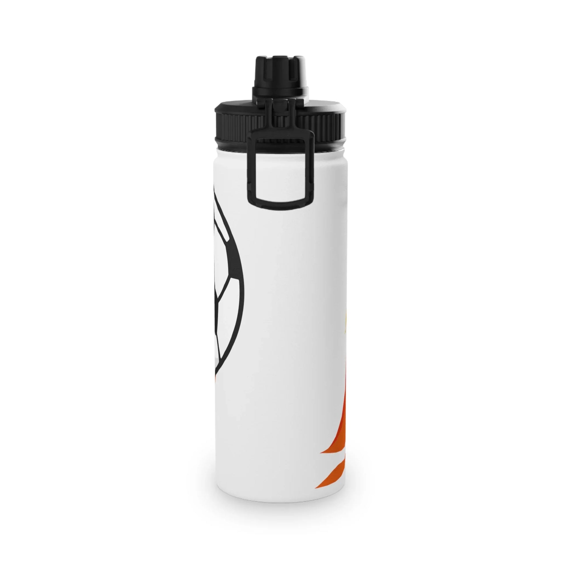 Soccer Fire Ball Stainless Steel Water Bottle – Insulated Sports Bottle - RizQ Life 
