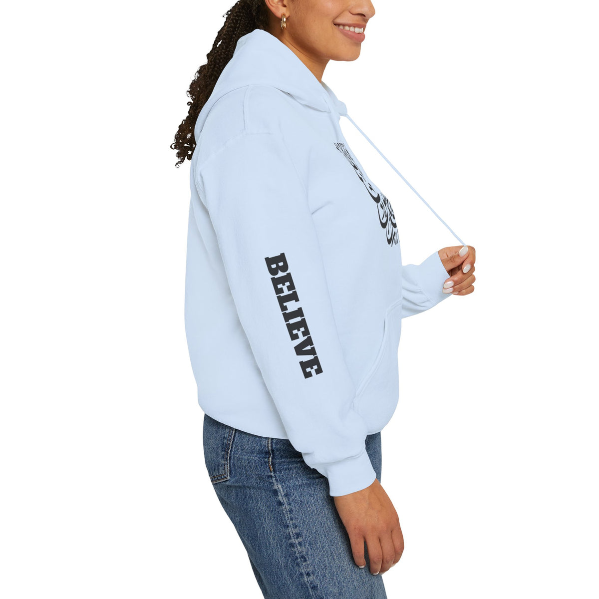 Islamic Calligraphy Hoodie Arabic Faith
