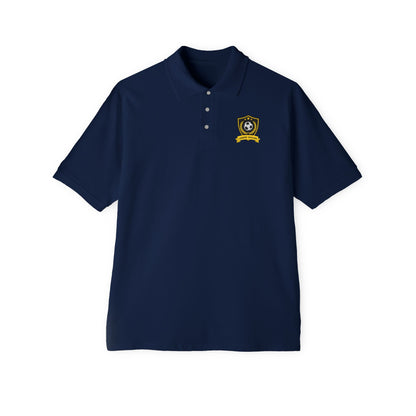 Men's Soccer Piqué Polo with Sporty Design