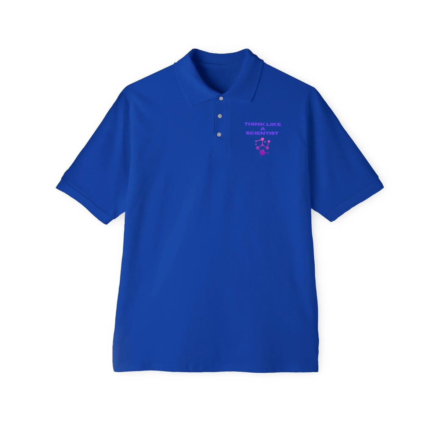 Scientist Men's Piqué Polo - Smart Casual Tee for Science Enthusiasts - RizQ Life 