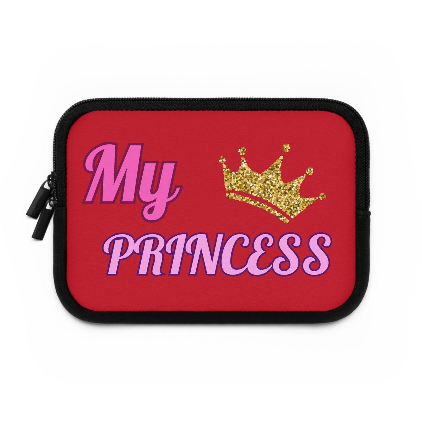 My Princess Laptop Sleeve — Glitter Crown Protective Sleeve for Girls