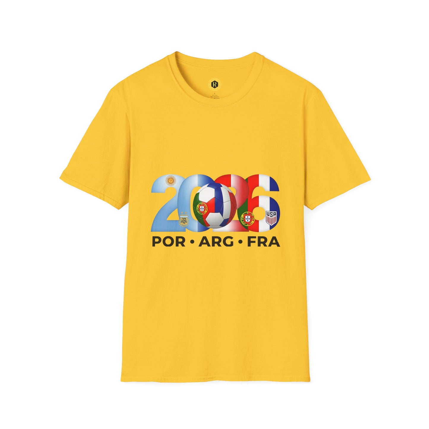 2026 Soccer Unisex Shirt | POR ARG FRA USA Football Tee