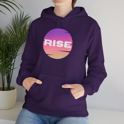 Women's Rise Graphic Hoodie - Cozy & Inspirational Sweatshirt