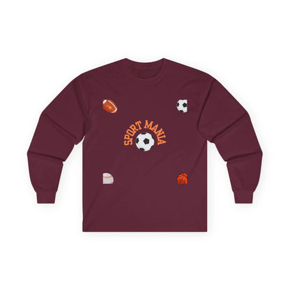 Sport Long Sleeve Tee - Fun Sports Design for Active Lifestyle - RizQ Life 