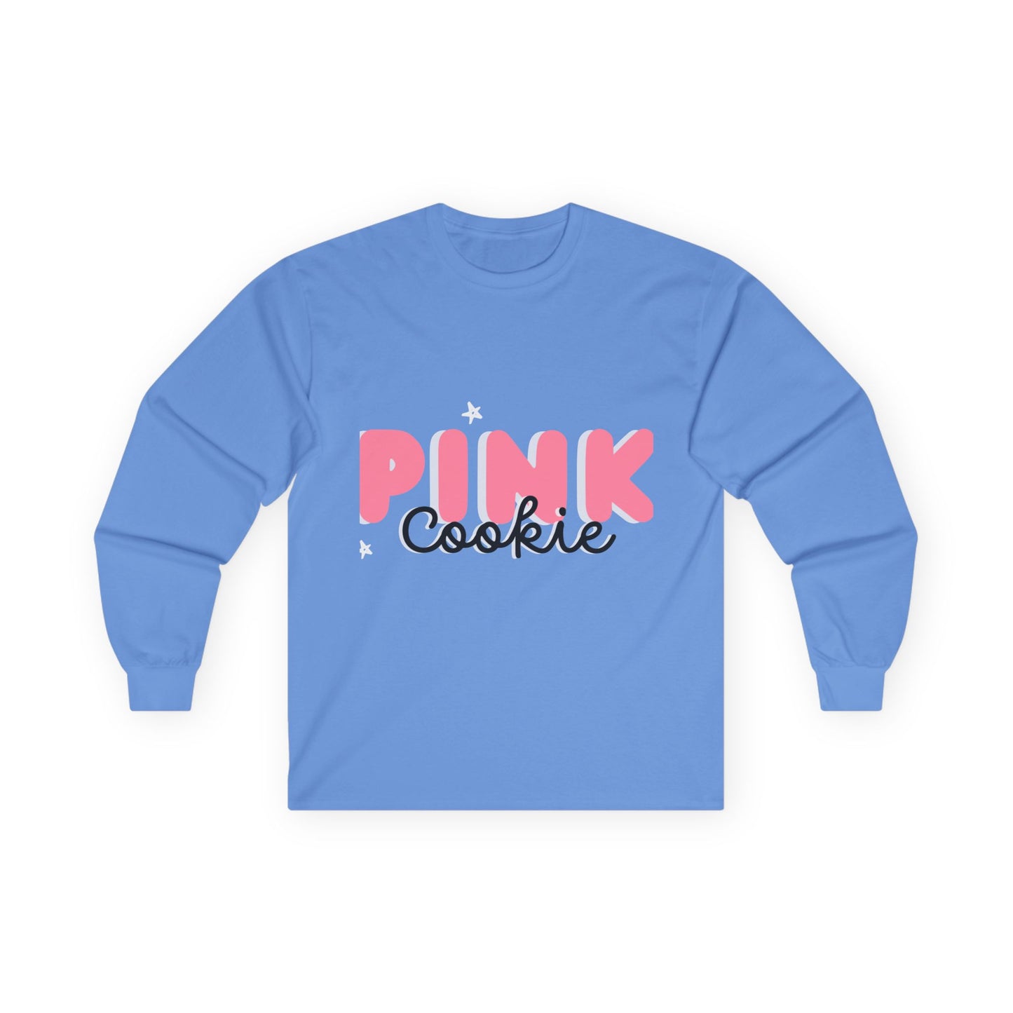 Pink Cookie Long Sleeve Tee - Sweet Treat Vibe