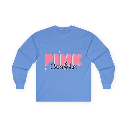 Pink Cookie Long Sleeve Tee - Sweet Treat Vibe