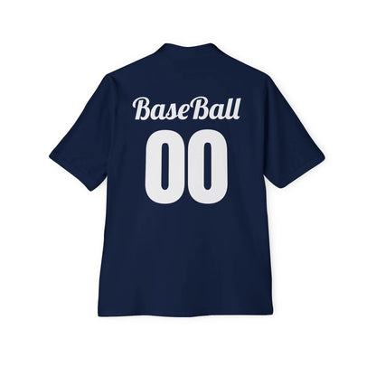 Men's Baseball Polo - Graphic Bat and Ball Design - RizQ Life 