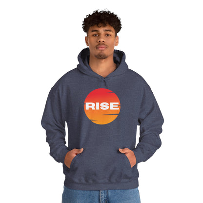 Men's Rise Sunset Hoodie - Comfortable Heavy Blend Sweatshirt