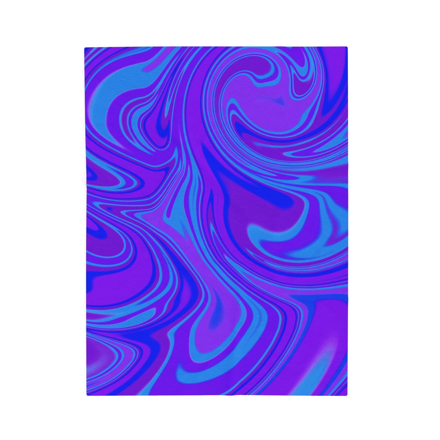 Velveteen Plush Blanket - Vibrant Abstract Cozy Throw for Home Decor