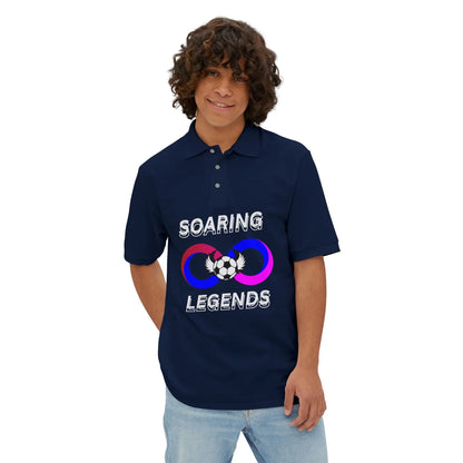Men's Piqué Polo - Soaring Legends Soccer Shirt - RizQ Life 
