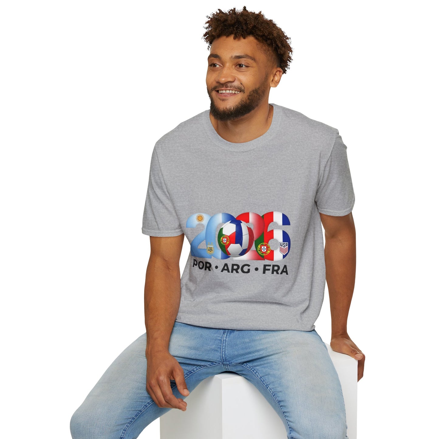 2026 Soccer Unisex Shirt | POR ARG FRA USA Football Tee