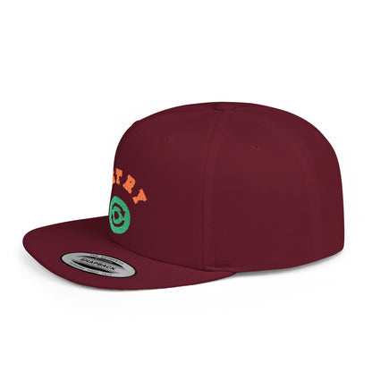 Retry Vintage Flat Bill Snapback Cap – Adjustable streetwear hat for men & women. Ideal gift for casual fashion, festivals, and urban style.