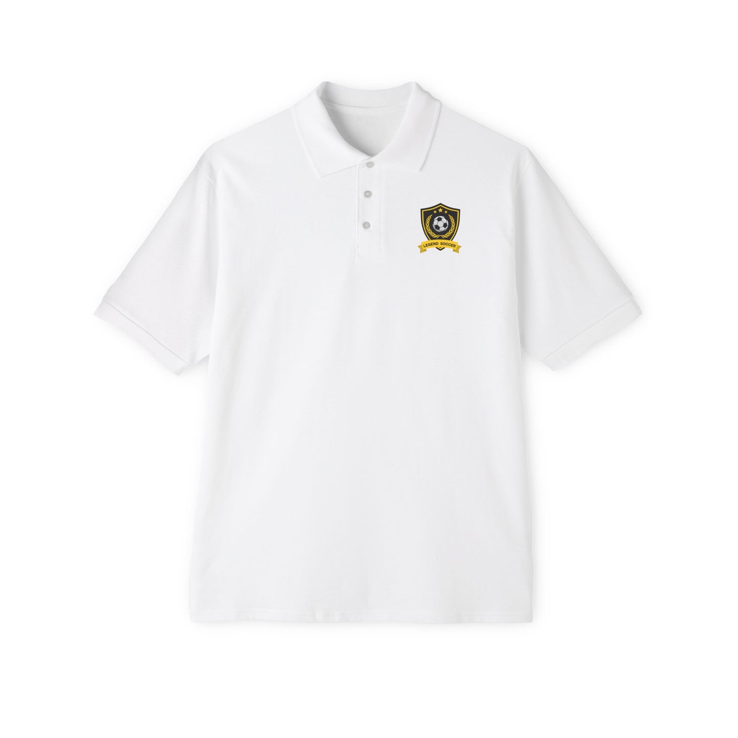 Men's Soccer Piqué Polo with Sporty Design