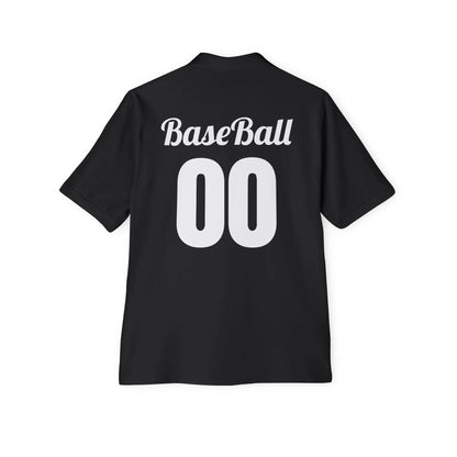 Men's Baseball Polo - Graphic Bat and Ball Design - RizQ Life 