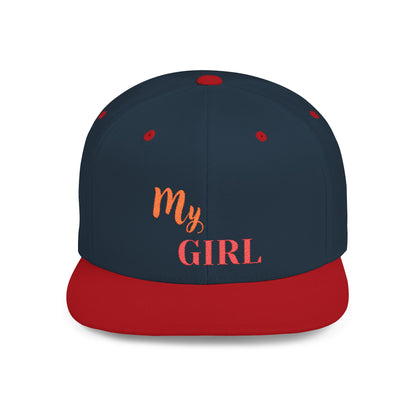 My Girl Snapback Cap – trendy adjustable flat bill hat for women & teens. Perfect for casual wear, festivals, and gifts.