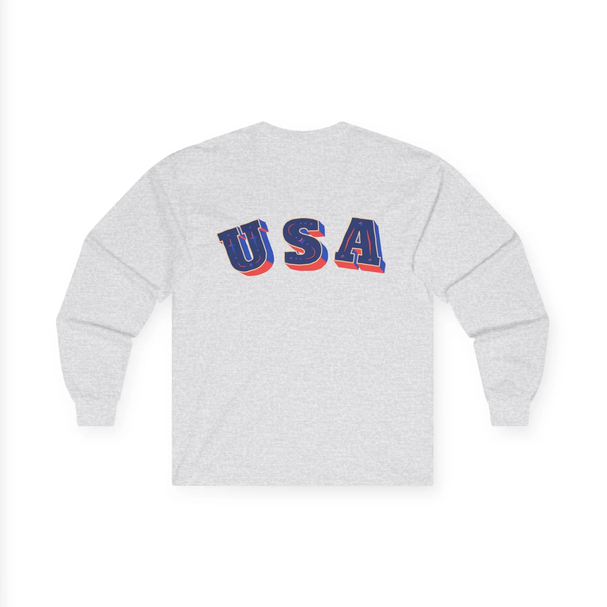 Patriotic Long Sleeve Tee - USA Flag Design - RizQ Life 