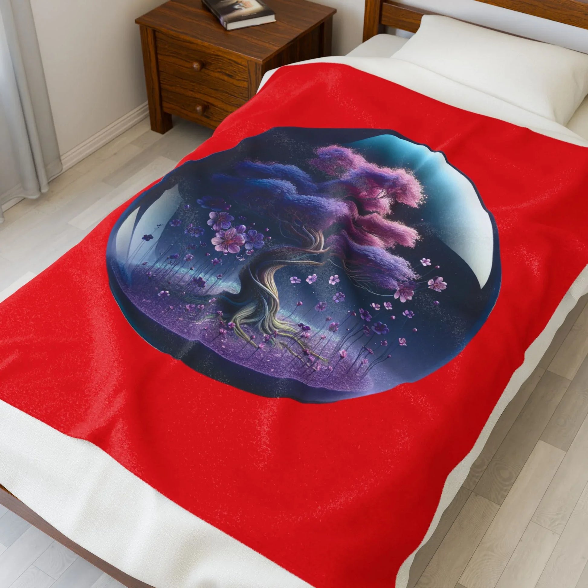 Cozy Velveteen Plush Blanket for Home, Perfect for Winter, Snuggling, Kids Room, Gifts, Holiday Decor - RizQ Life 