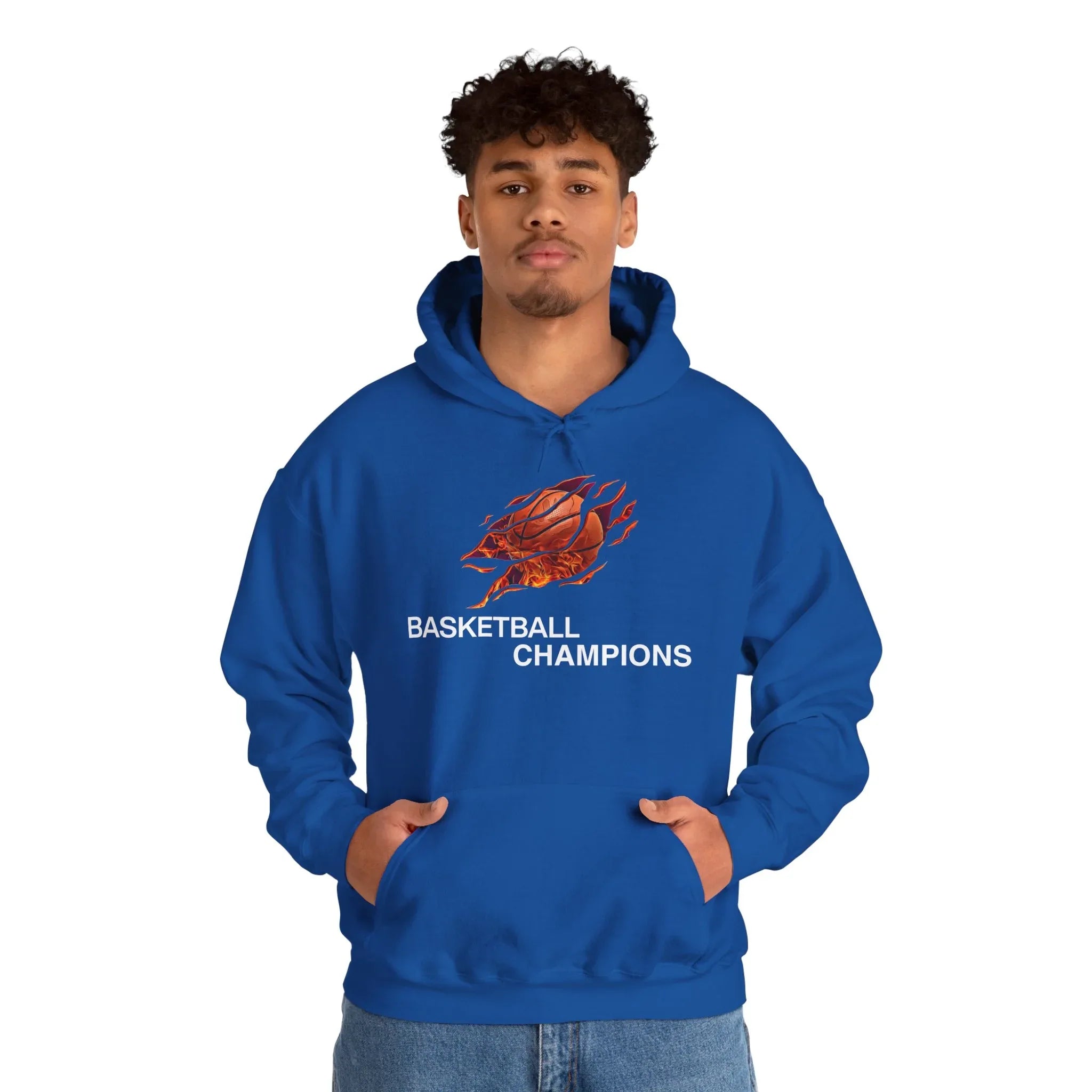 Basketball Champions Hoodie - Men's Heavy Blend Sweatshirt - RizQ Life 