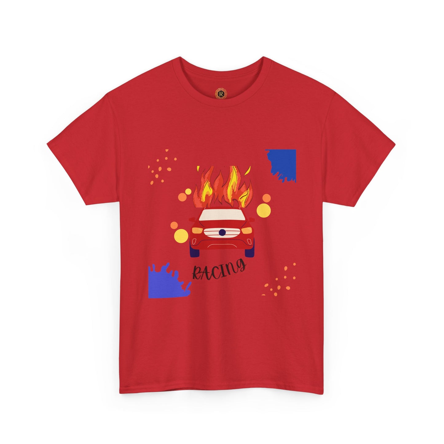Unisex Racing Graphic T-Shirt – Heavy Cotton Car Racing Tee for Men & Women, Casual Motorsport Fan Shirt, Short Sleeve Top, Sizes S-5XL