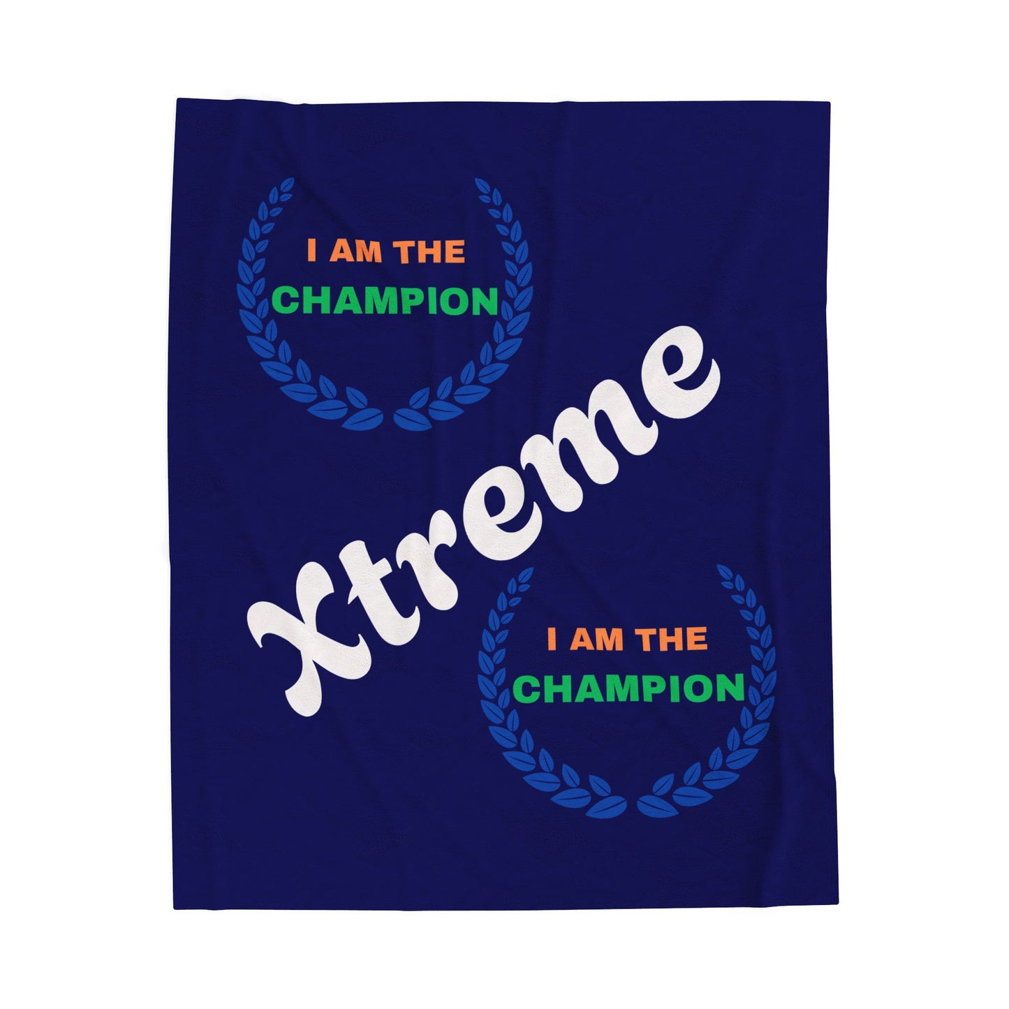 Champion Velveteen Plush Blanket - Cozy, Motivational Gift for Sports Lovers, Home Decor, Couch Throw, Perfect for Celebrations