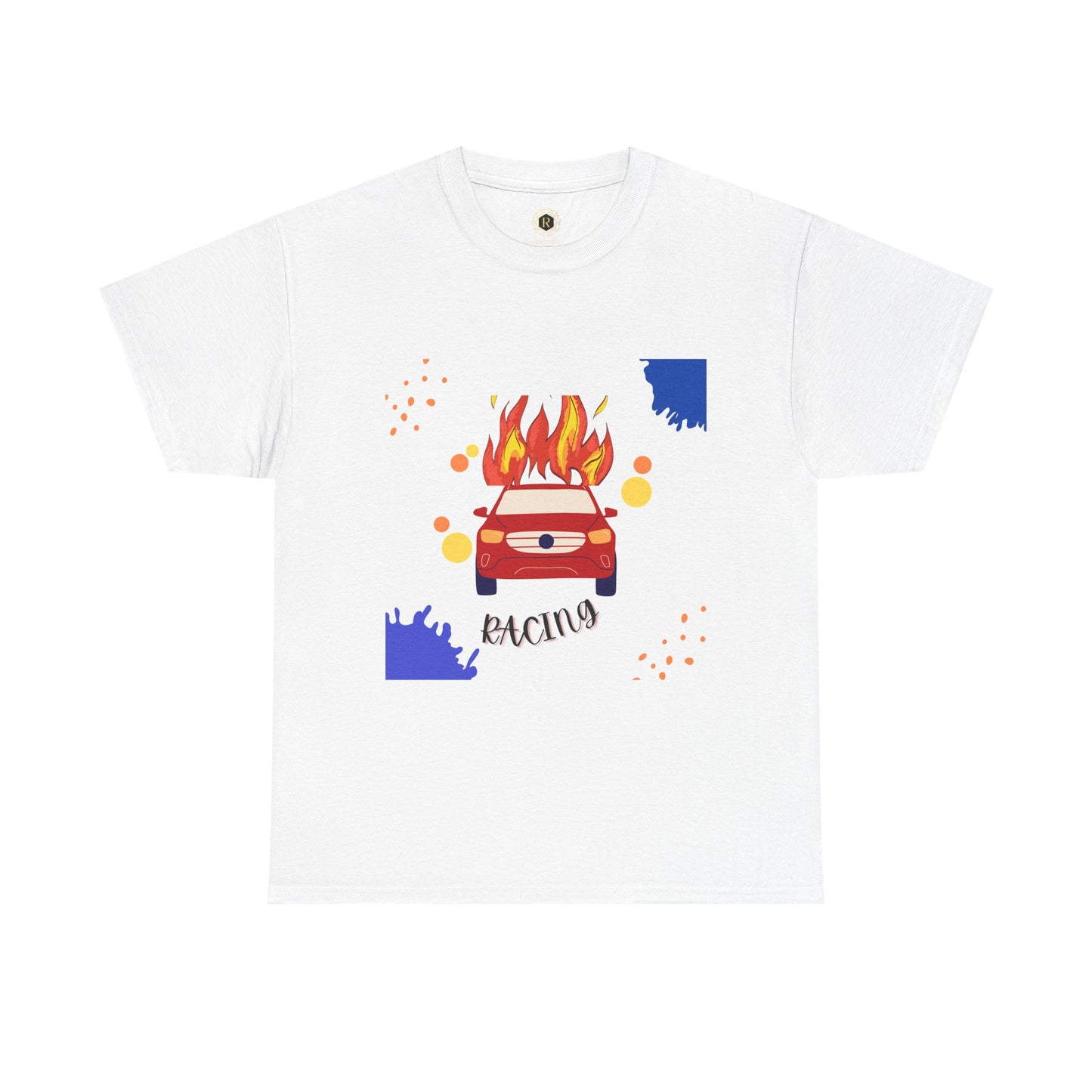 Unisex Racing Graphic T-Shirt – Heavy Cotton Car Racing Tee for Men & Women, Casual Motorsport Fan Shirt, Short Sleeve Top, Sizes S-5XL
