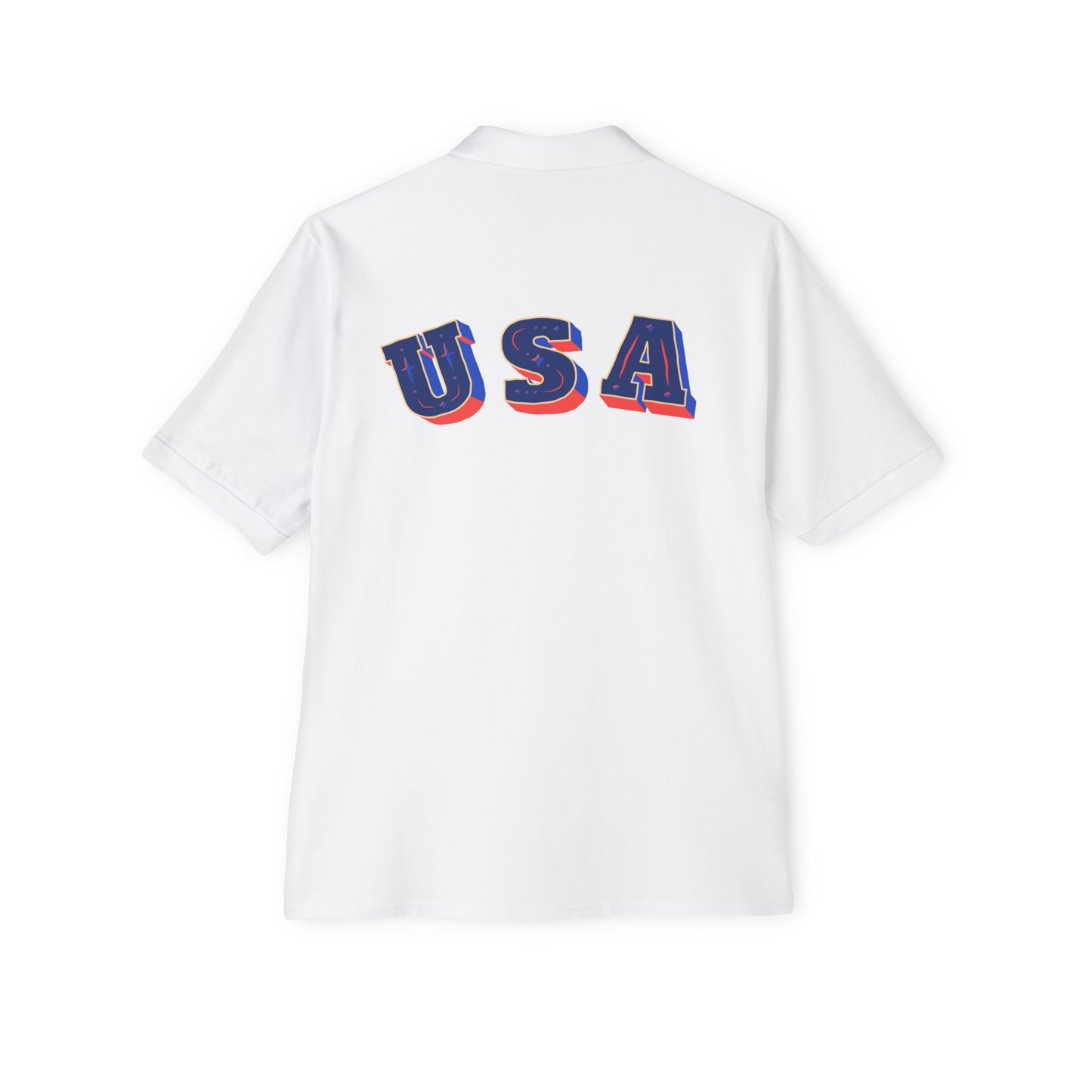 USA Flag Men's Polo