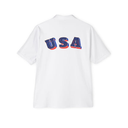 USA Flag Men's Polo