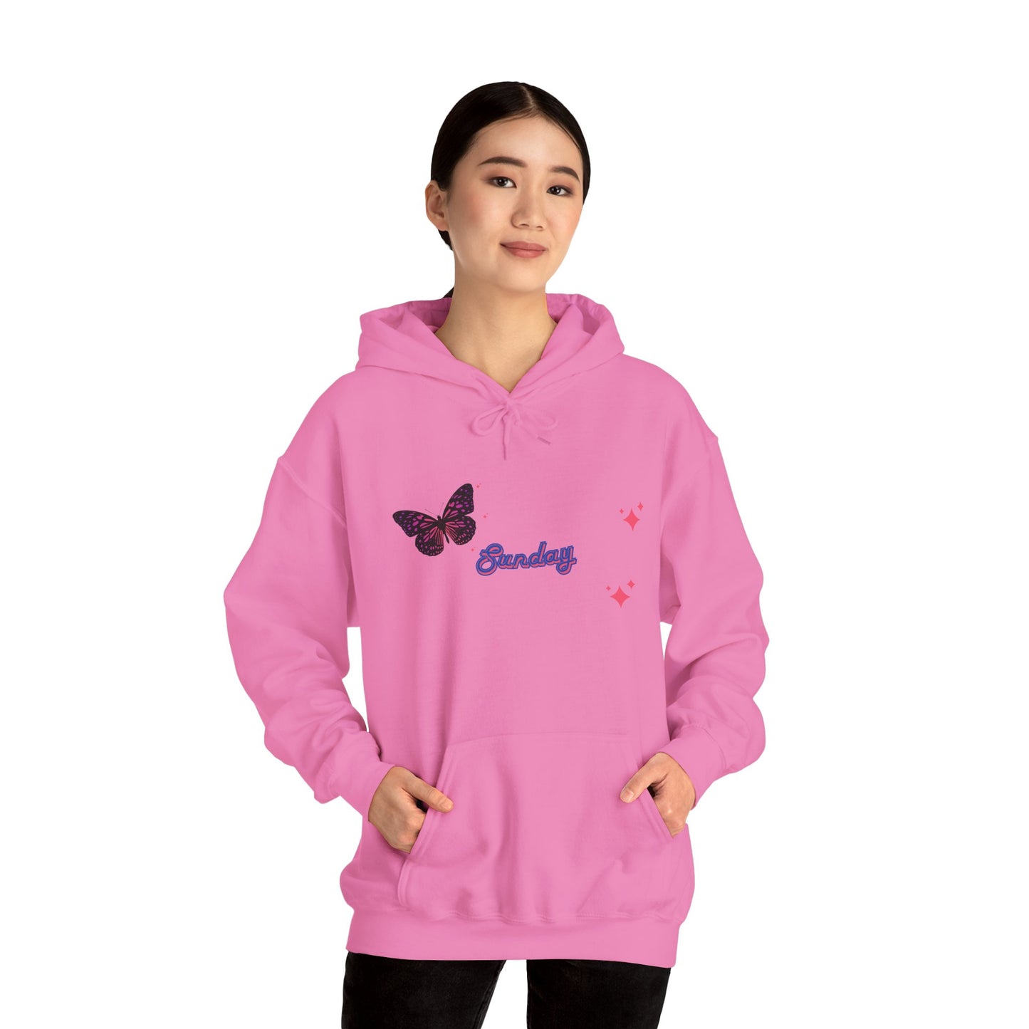 Butterfly Sunday Hoodie Sweatshirt For Women