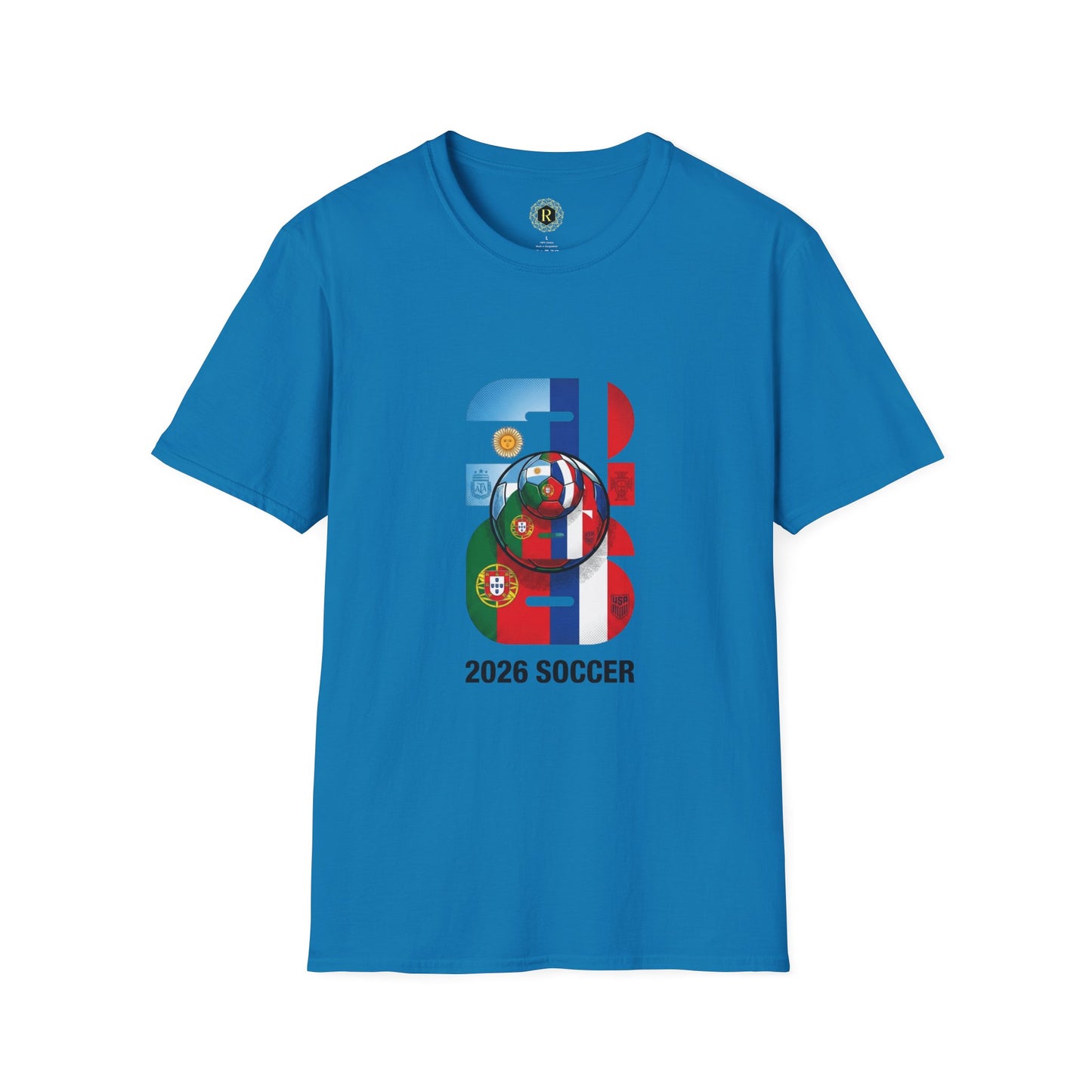 2026 Soccer World Flags T-Shirt | Football Tournament Graphic Tee