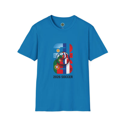 2026 Soccer World Flags T-Shirt | Football Tournament Graphic Tee