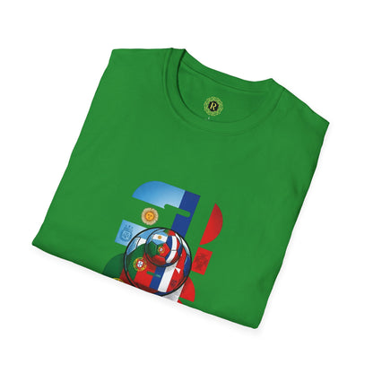 2026 Soccer World Flags T-Shirt | Football Tournament Graphic Tee