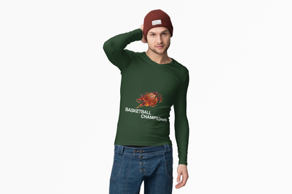 Basketball Champions Long Sleeve Tee - Unisex Cotton Shirt