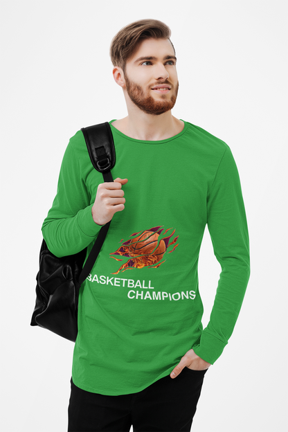 Basketball Champions Long Sleeve Tee - Unisex Cotton Shirt