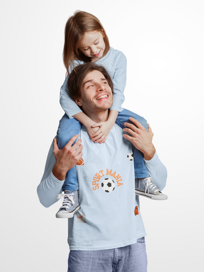 Sport Long Sleeve Tee - Fun Sports Design for Active Lifestyle
