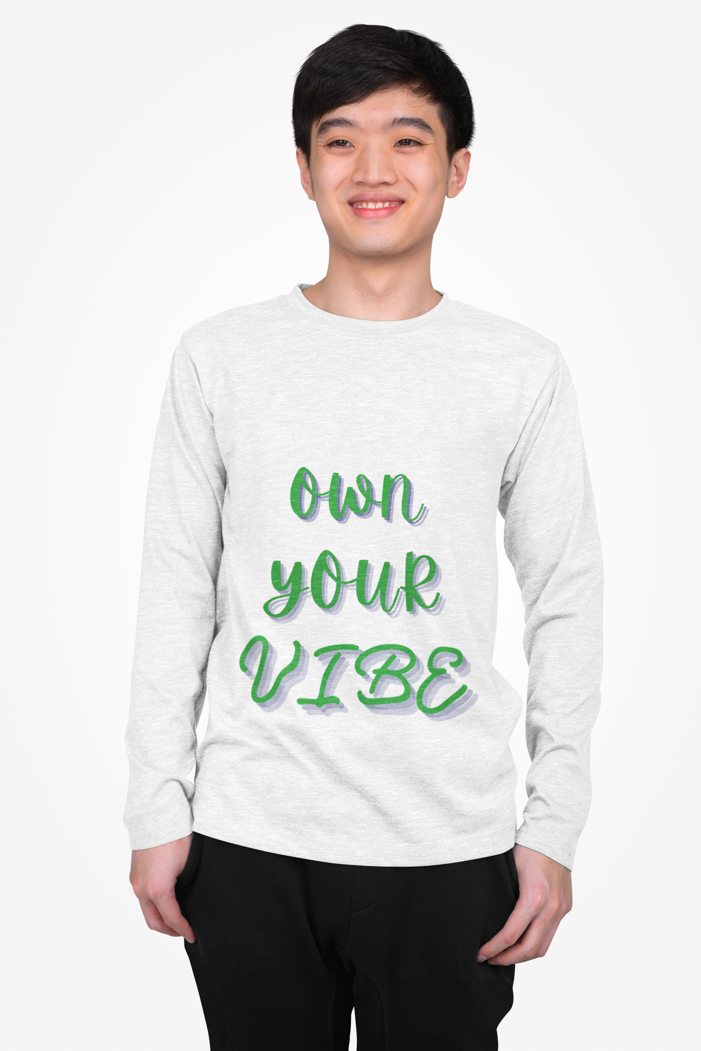 Positive Energy Everyday Cotton Long Sleeve Tee