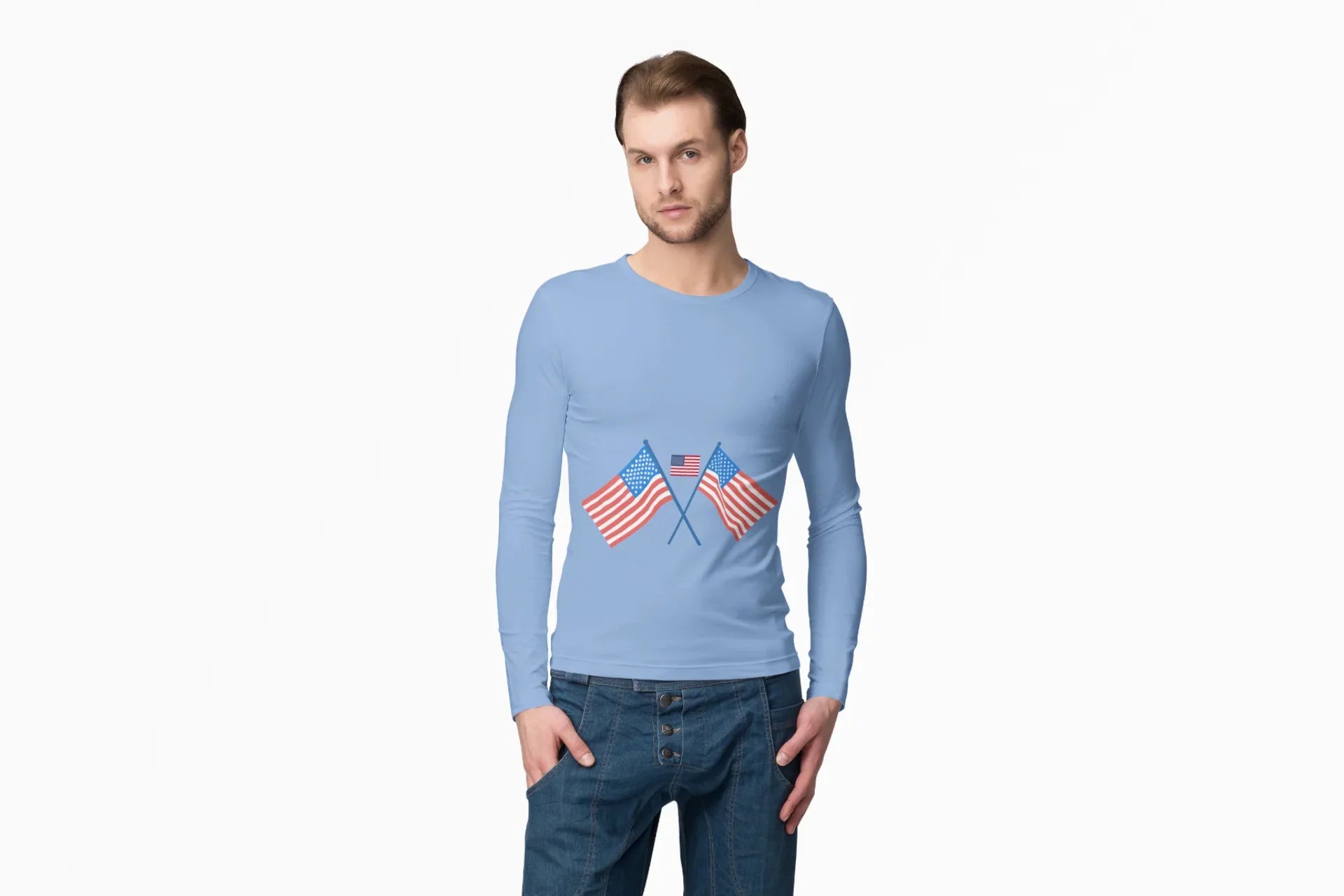 Women's Patriotic Long Sleeve Tee - RizQ Life 