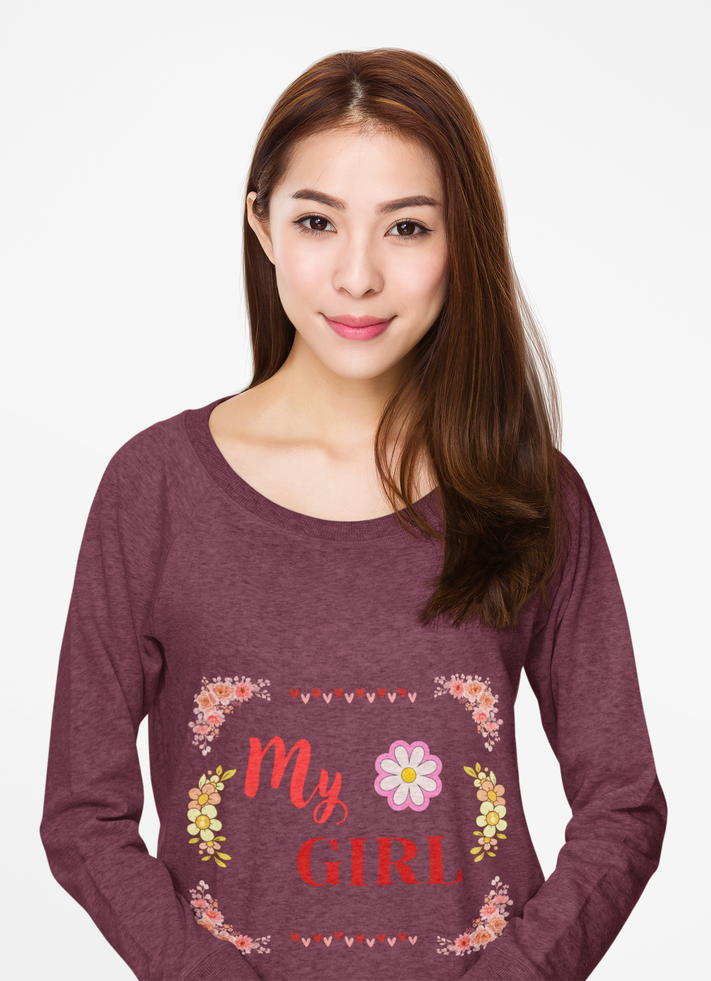 Floral Long Sleeve Tee - Warm and Cozy Moments Design