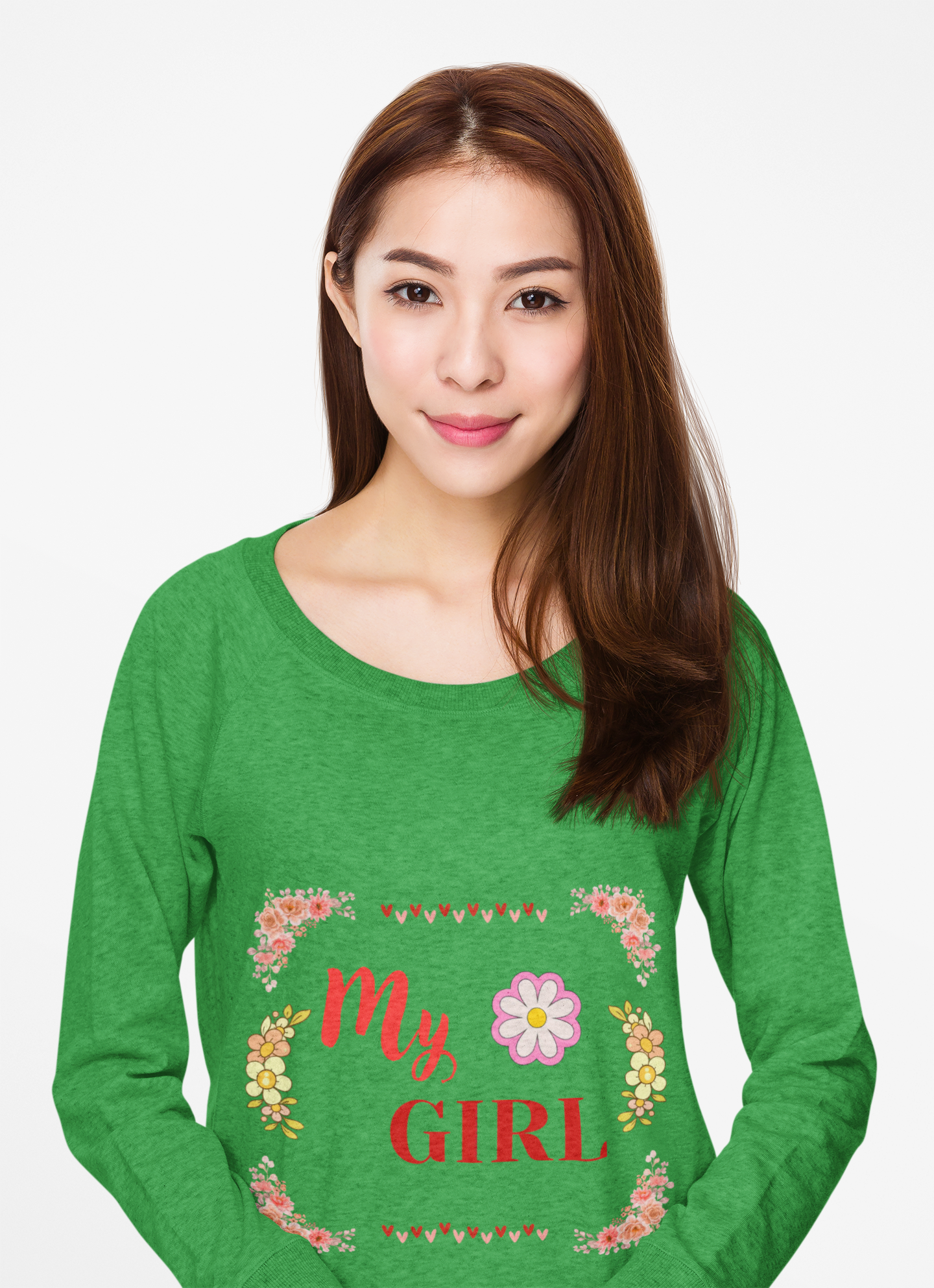 Floral Long Sleeve Tee - Warm and Cozy Moments Design