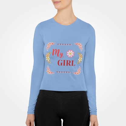 Floral Long Sleeve Tee - Warm and Cozy Moments Design