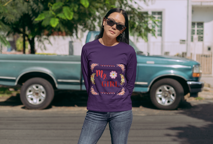 Floral Long Sleeve Tee - Warm and Cozy Moments Design