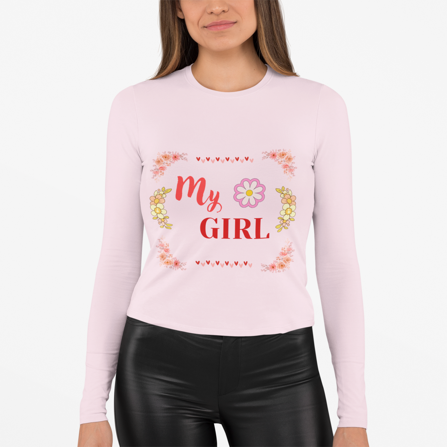 Floral Long Sleeve Tee - Warm and Cozy Moments Design
