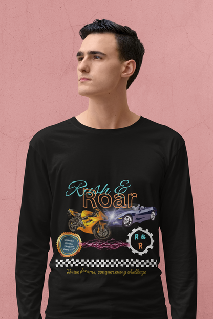 Drive & Roar Long Sleeve Tee - Car Enthusiast Gift