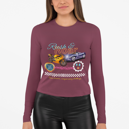 Drive & Roar Long Sleeve Tee - Car Enthusiast Gift