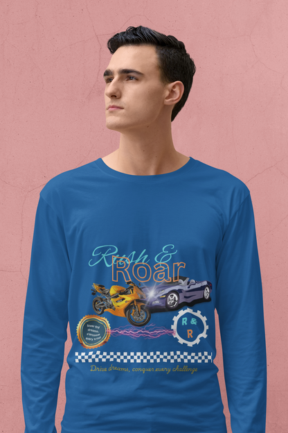 Drive & Roar Long Sleeve Tee - Car Enthusiast Gift