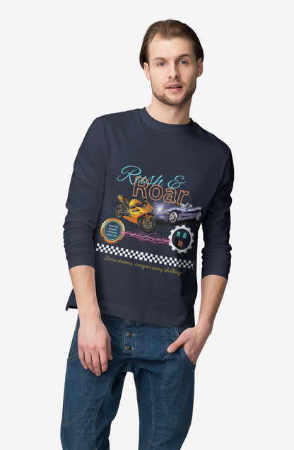 Drive & Roar Long Sleeve Tee - Car Enthusiast Gift