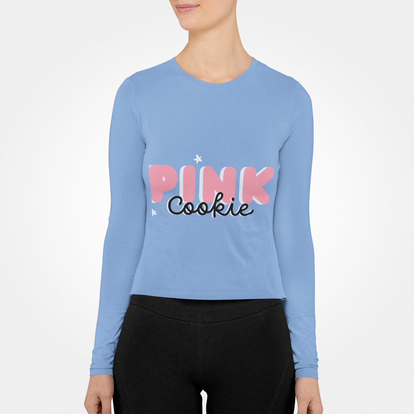 Pink Cookie Long Sleeve Tee - Sweet Treat Vibe