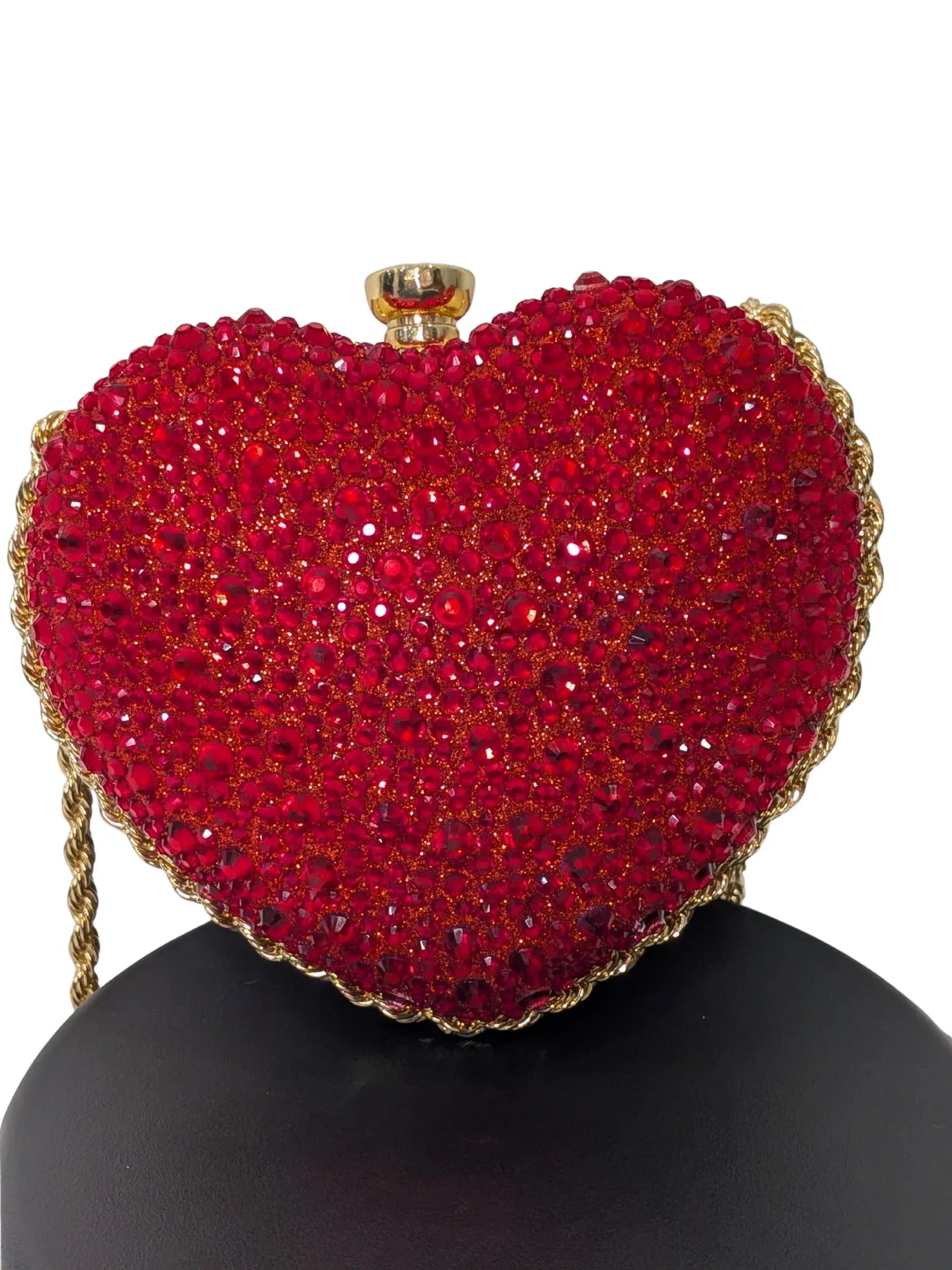 Rhinestone Crystal Clutch Bag, Luxury Bridal Evening Purse with Chain, Elegant Wedding & Formal Party Handbag - RizQ Life 