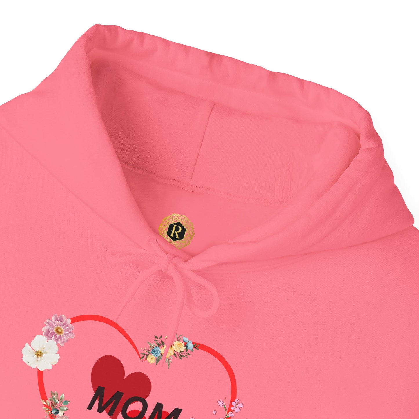 Mom Love Hoodie - Floral Heart Design - Perfect Gift for Mother's Day