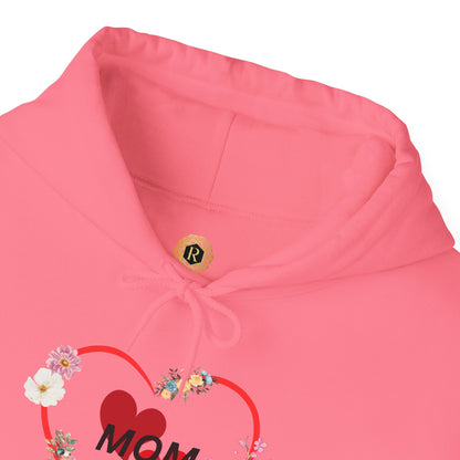 Mom Love Hoodie - Floral Heart Design - Perfect Gift for Mother's Day