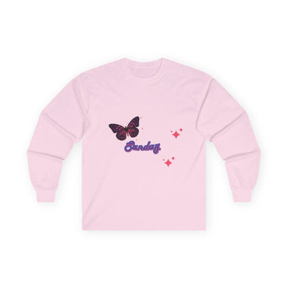 Butterfly Sunday Long Sleeve Tee - Unisex Ultra Cotton Shirt - RizQ Life 